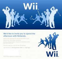Wii english email invite