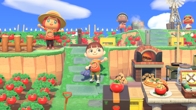 Tomato-themed t-shirt available in Animal Crossing: New Horizons for a limited time