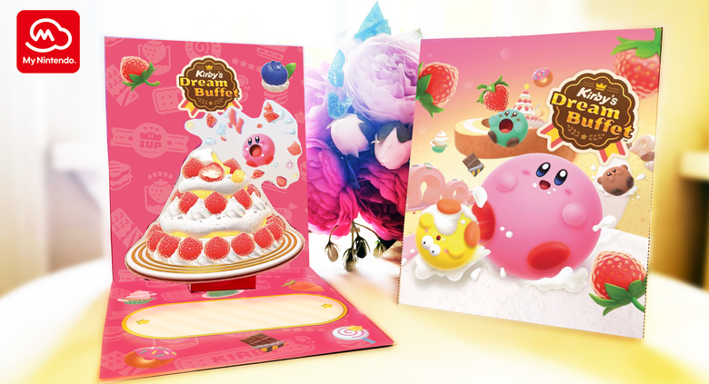My Nintendo to offer Kirby's Dream Buffet keychain, digital pop-up card and wallpaper available now