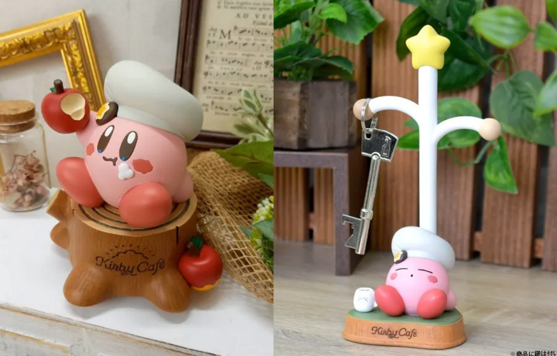 Kirby Café music box and key hook stand available now