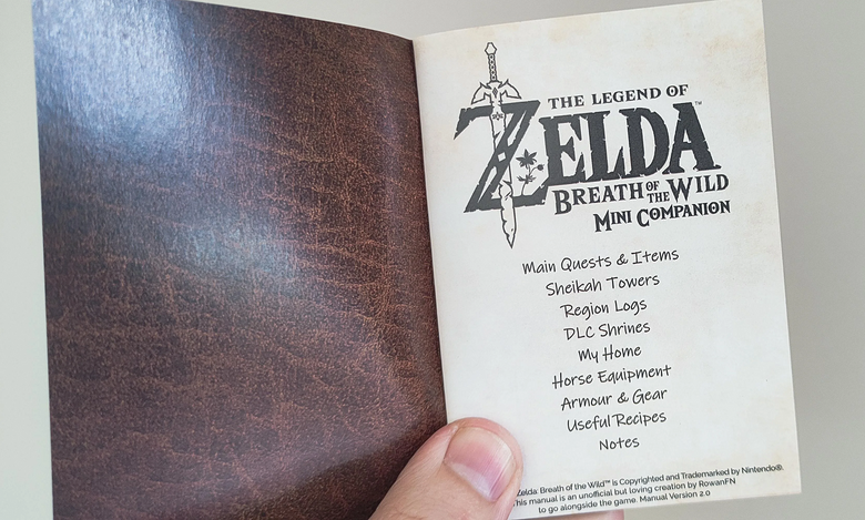 The Legend of Zelda: Breath of the Wild fan makes a mini companion guide