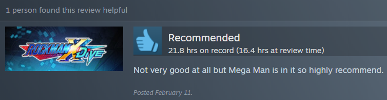 Bonus Mega Man X DiVe review!