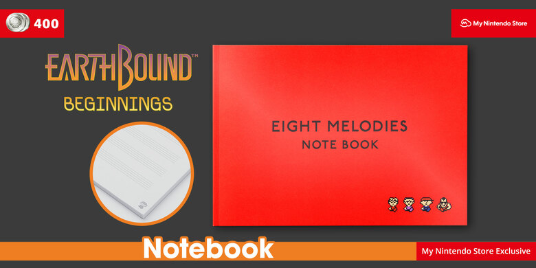 My Nintendo Europe offering Earthbound Beginnings notebook