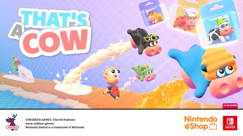 Action/platformer mobile game 'that's a cow' heads to Switch on Nov. 11th, 2022