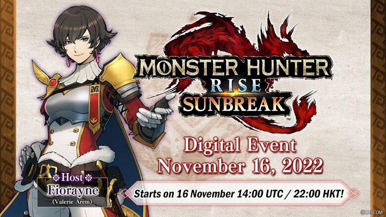 Monster Hunter Rise: Sunbreak Digital Event set for November 16th, 2022