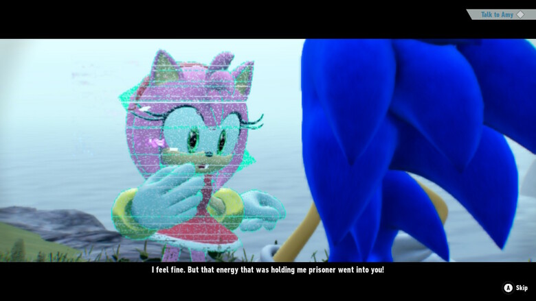 Despite being cyber-prisoners, Sonic's friends are as lively as ever when rescued.