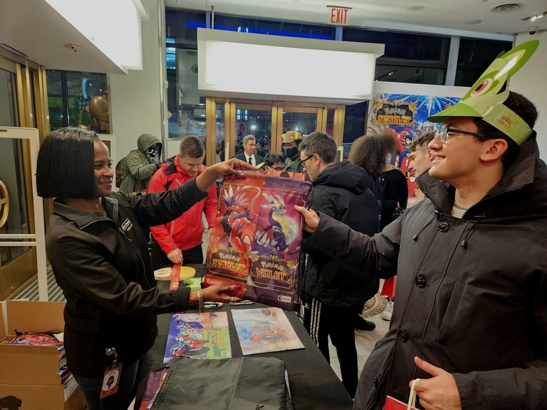 Take a look at Pokemon Scarlet/Violet's midnight launch at Nintendo NY