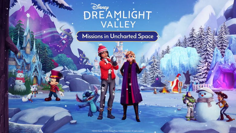 Key art shared for Disney Dreamlight Valley's upcoming 'Missions in Uncharted Space' update