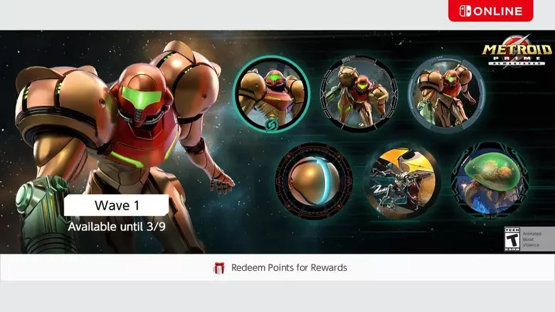 Metroid Prime Remastered icons now available for Switch Online members
