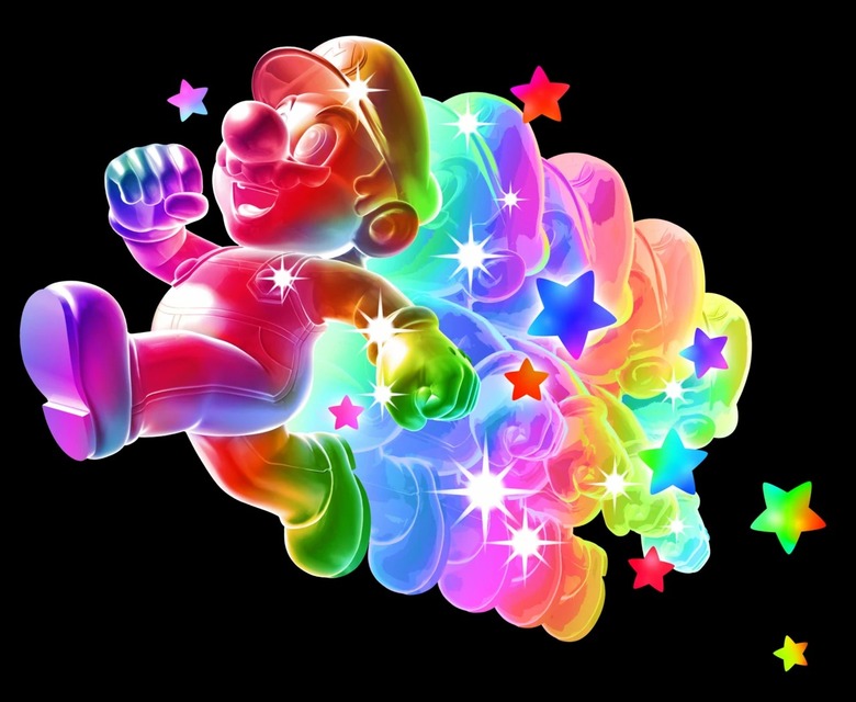 And for a new Final Smash? There's a lot you can do but I think the iconic superstar invincibility would make the most sense, I used the Galaxy version of the power because the regular star is already an item and I just think it looks cooler. I would also accept the Mega Mushroom.