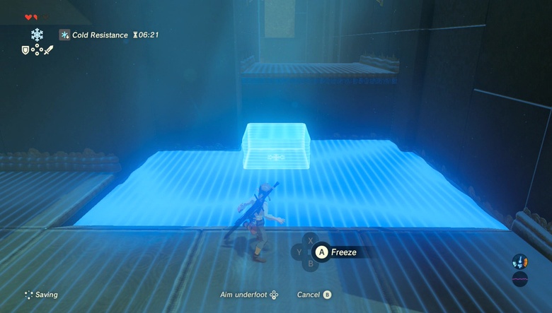 Similar to Stasis, Link summons a Cryonis pillar in the spot directly in front of him. The pillar can be used as a platform by him and other players or be used as makeshift protection from coming attacks. My only problem with this idea is I don’t know how it could function in the air or off stage. 