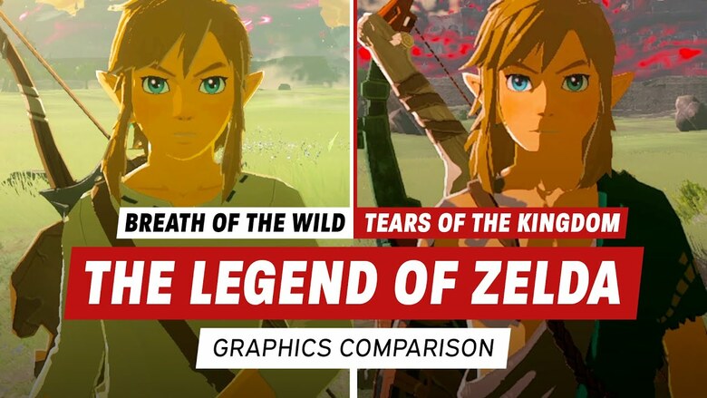 IGN Video compares Zelda: Breath of the Wild vs Tears of the Kingdom graphics
