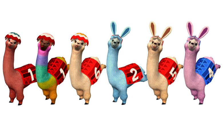 Dress up your alpaca with new costumes in the Easter Update!