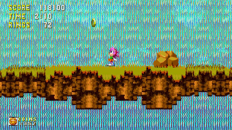 That's right! Amy makes her playable debut in a 2D Classic Sonic title!