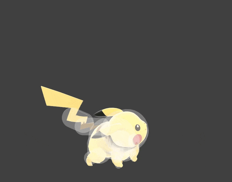 Pikachu uses it’s tail for a few attacks.