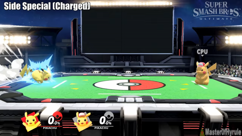 It is one of the most faithful interpretations of a Pokémon move to Smash Bros. it is made into a chargeable move carrying the original intent.