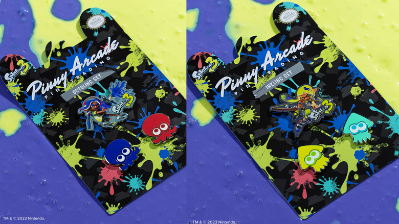 Splatoon 3 'Pinny Arcade' pins now available online