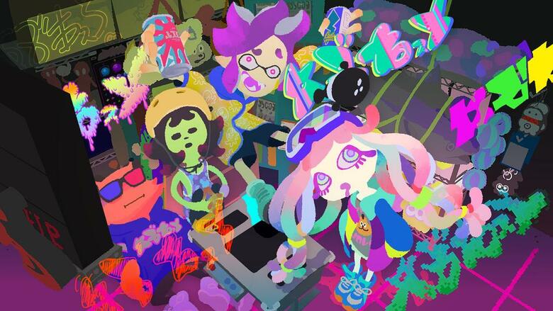 Splatoon 3 'Chill Season 2023' REEF-LUX 450 Deco detailed, Chirpy Chirps 'Slopping Spree' single shared