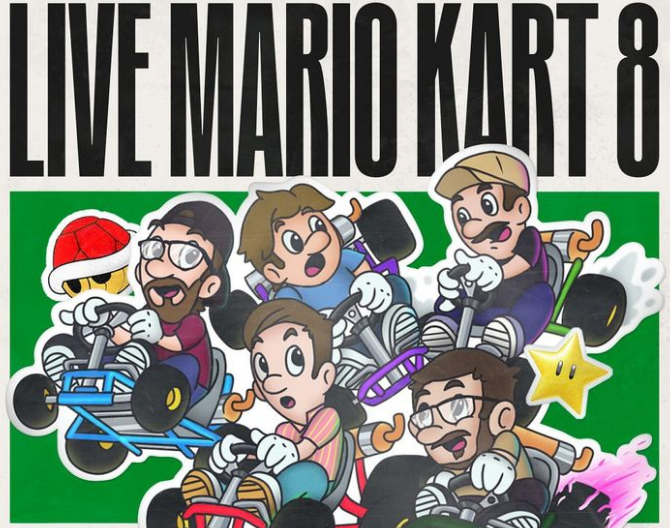 Mario Kart 8 with live jazz band featured in Oklahoma bar