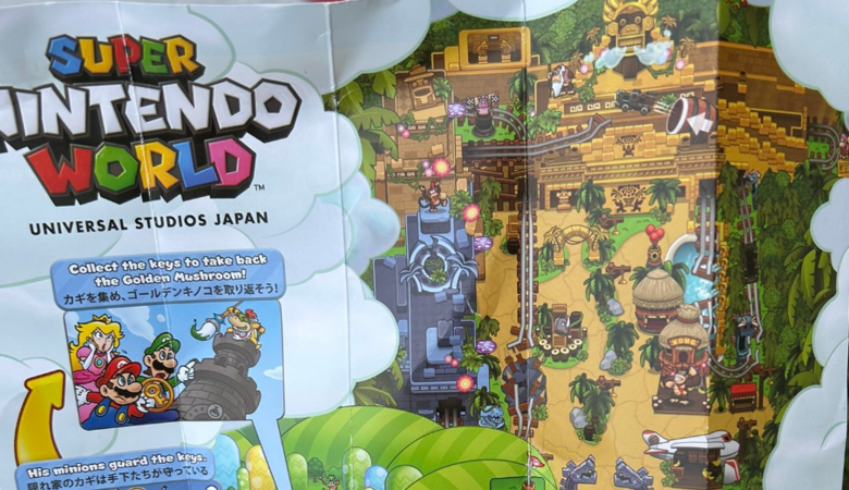 Super Nintendo World Japan map with Donkey Kong area revealed