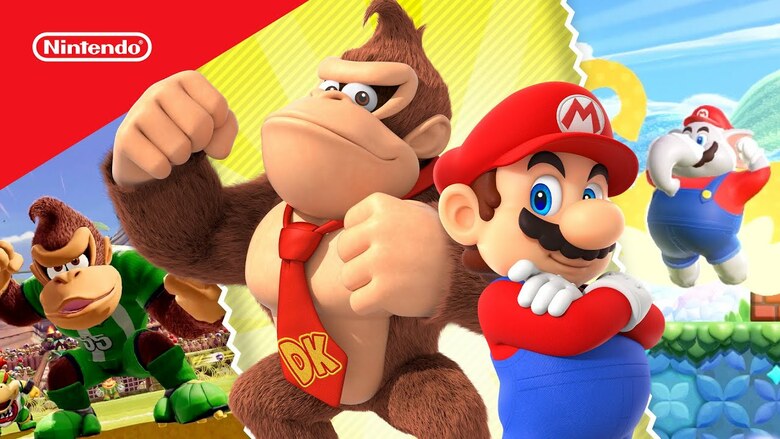 Mario and Donkey Kong's Switch games highlighted in new promo