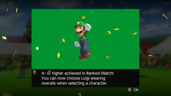 Get Luigi's Overalls as a Ranked Match Reward in Mario Golf: Super Rush