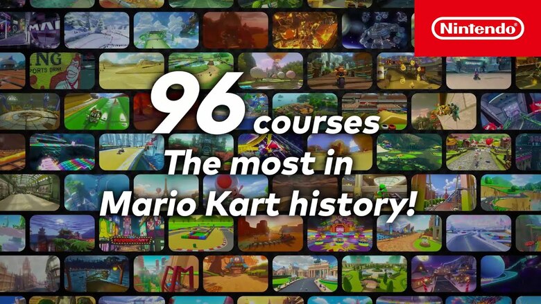 Mario Kart 8 Deluxe "96 Courses" Promo Video