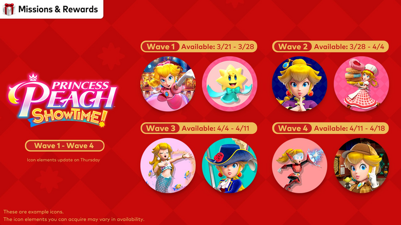 Princess Peach Showtime! Icons Now Available For Nintendo Switch Online Members