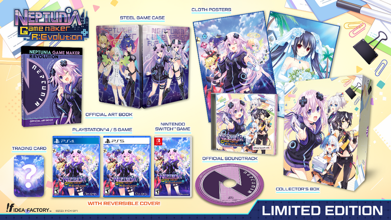 Neptunia Game Maker R:Evolution Launches May 14th, 2024, New Trailer Released, Limited Edition Detailed