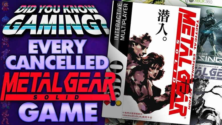 Did You Know Gaming details cancelled Metal Gear Solid games
