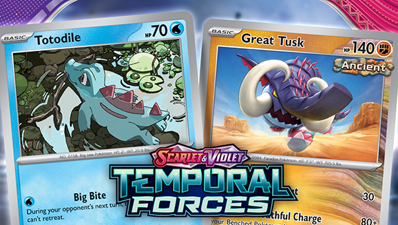 Get a closer look at the art of the Pokémon TCG: Scarlet & Violet—Temporal Forces Expansion