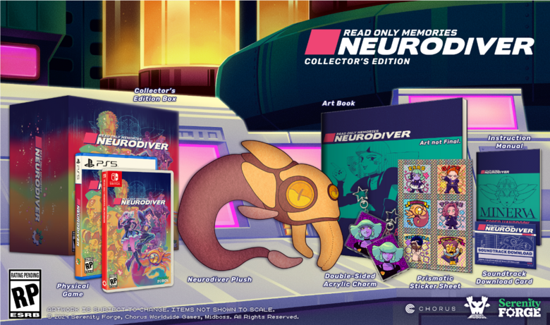 ROM: NEURODIVER Physical and Collector's Editions, 2064: ROM INTEGRAL Physical and T-Shirts Now Available for Pre-order