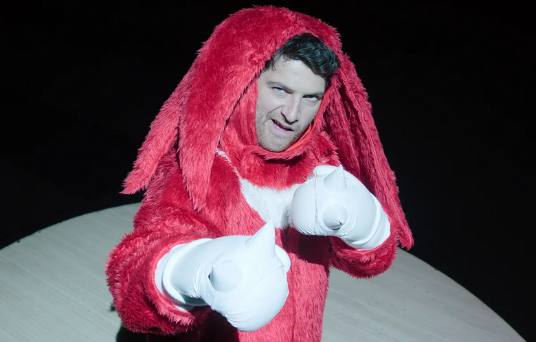 Knuckles' Adam Pally talks about his Chris Farley-inspired performance