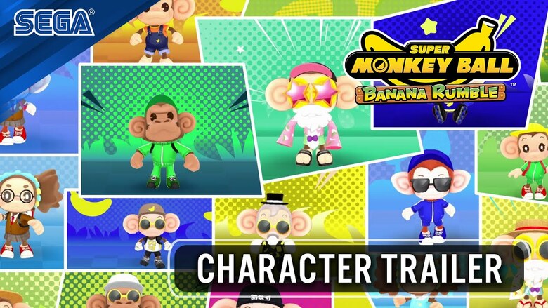 Super Monkey Ball: Banana Rumble 'Characters & Customization' trailer shared
