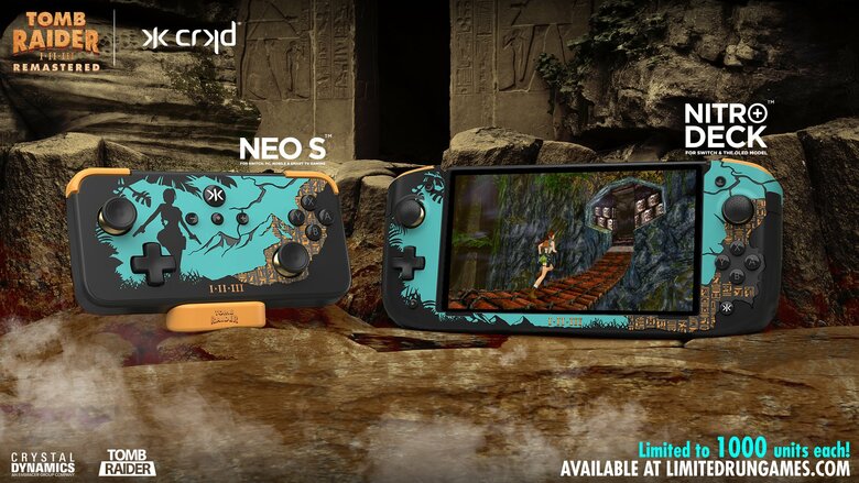 CRKD reveals Tomb Raider Nitro Deck+ and NEO S controller