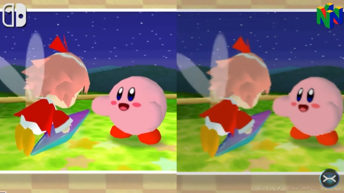 Kirby 64: The Crystal Shards 'Switch Vs. N64' comparison