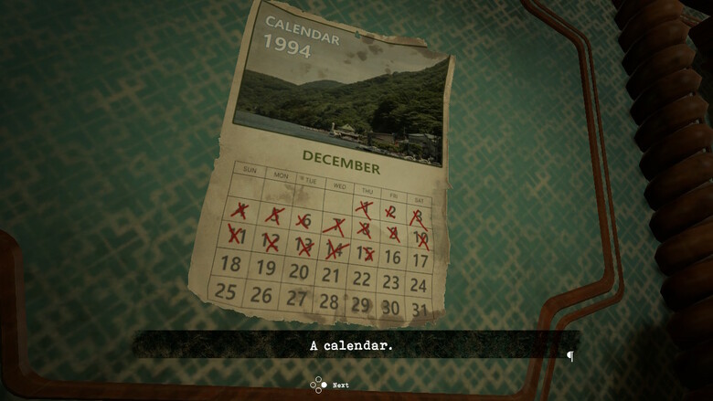 Someone's old calendar