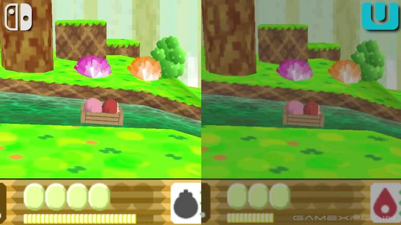Kirby 64: The Crystal Shards (N64 Vs. Wii U Vs. Nintendo Switch Online) graphics comparison
