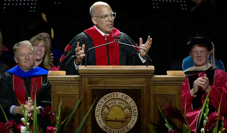 Doug Bowser gives 2022 commencement speech at University of Utah