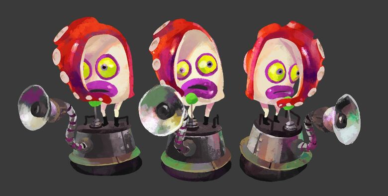A few of the basic Octarians encountered in Octo Valley