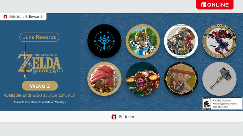 Second wave of Nintendo Switch Online Breath of the Wild icons available