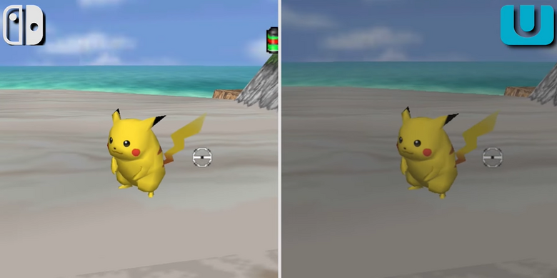Pokemon Snap 'Switch vs. Wii U vs N64' graphics comparison