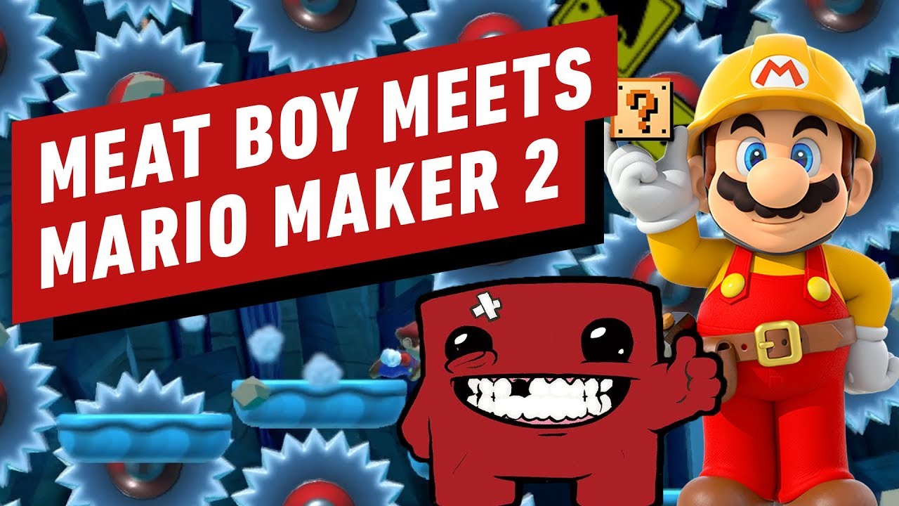 Ign Video Super Mario Maker 2 Meets Super Meat Boy Forever In This Tough As Nails Level Gonintendo